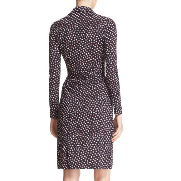 NWT $550 Diane von Furstenberg DVF New Jeanne Two Wrap Silk Midi Dress - Size 2 - Picture 3 of 7